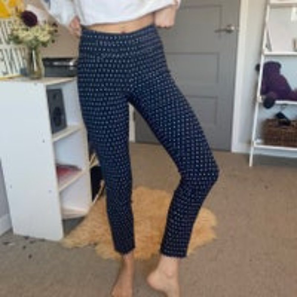 Skinny Navy Mid Rise Pants